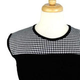 Hemet Contrast Yoke Top in Black & White Gingham-Top-Glitz Glam and Rebellion GGR Pinup, Retro, and Rockabilly Fashions