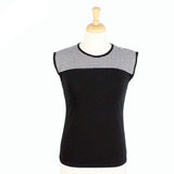 Hemet Contrast Yoke Top in Black & White Gingham-Top-Glitz Glam and Rebellion GGR Pinup, Retro, and Rockabilly Fashions