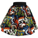 Hemet Skirt in Monster Mash Print-Skirts-Glitz Glam and Rebellion GGR Pinup, Retro, and Rockabilly Fashions