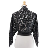 Lace Shrug in Black-Top-Glitz Glam and Rebellion GGR Pinup, Retro, and Rockabilly Fashions