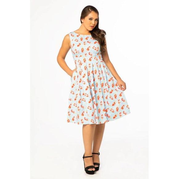 Miss Lulo Lily Swing Dress in Ice Cream Print-Dress-Glitz Glam and Rebellion GGR Pinup, Retro, and Rockabilly Fashions