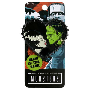 Frankenstein and Bride Monsters Pin-Brooch-Glitz Glam and Rebellion GGR Pinup, Retro, and Rockabilly Fashions