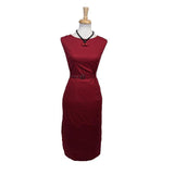 GGR Sleeveless Wiggle Dress in Red-Dress-Glitz Glam and Rebellion GGR Pinup, Retro, and Rockabilly Fashions