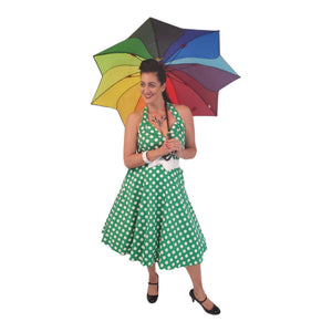 GGR Rockabilly Halter Dress in Green with White Polka Dots Glitz Glam and Rebellion GGR Rockabilly Halter Dress in Green with White Polka Dots Glitz Glam and Rebellion