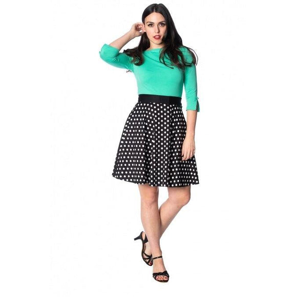 Banned Polka Love 50s Skirt-Skirts-Glitz Glam and Rebellion GGR Pinup, Retro, and Rockabilly Fashions