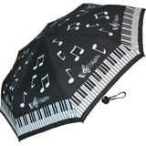 Soake Piano Notes Folding Umbrella-Parasols and Umbrellas-Glitz Glam and Rebellion GGR Pinup, Retro, and Rockabilly Fashions