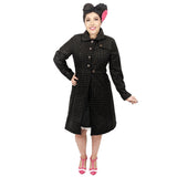 Banned Sherlock Trench Coat-Coat-Glitz Glam and Rebellion GGR Pinup, Retro, and Rockabilly Fashions