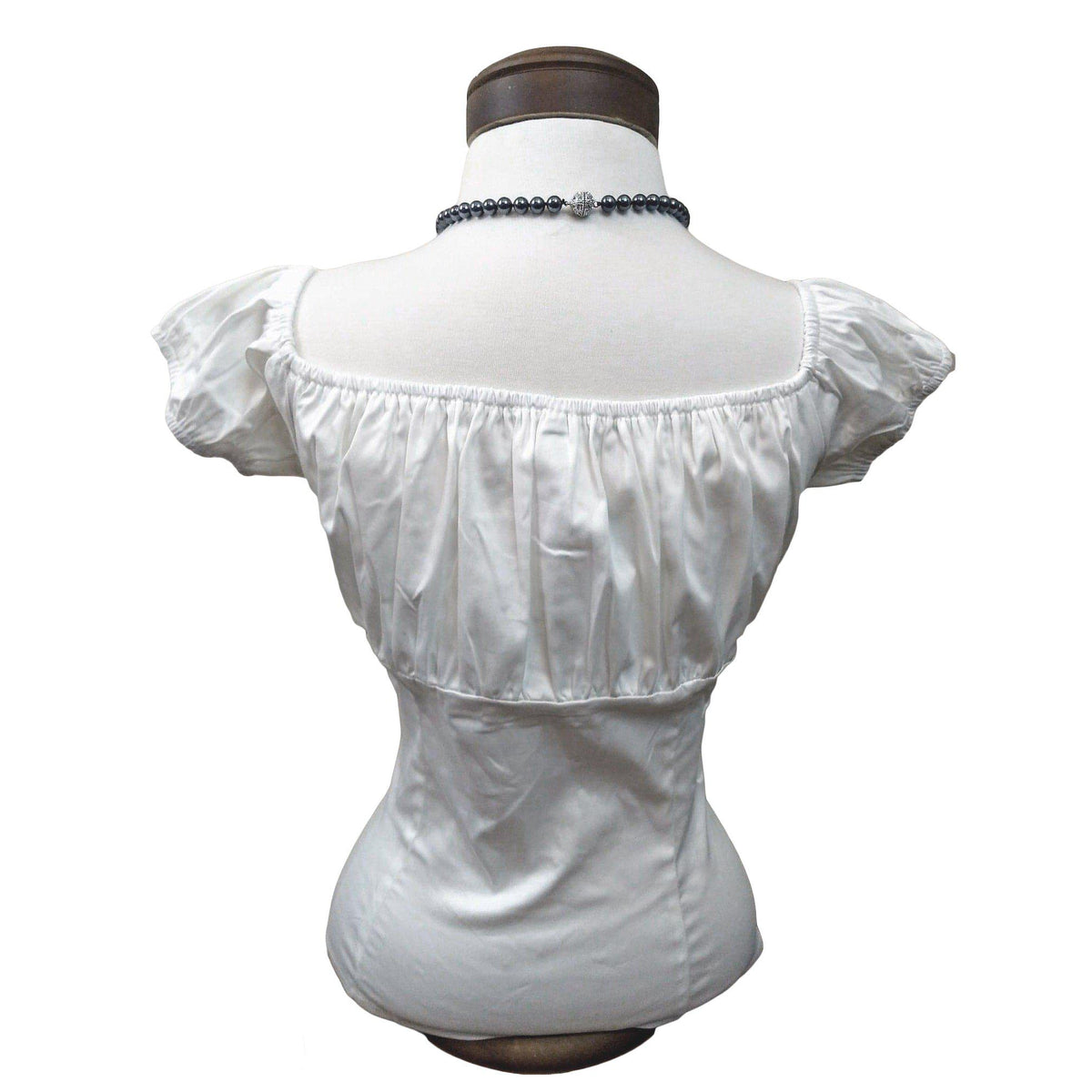 Pinup Peasant Top in Solid White – Glitz Glam and Rebellion