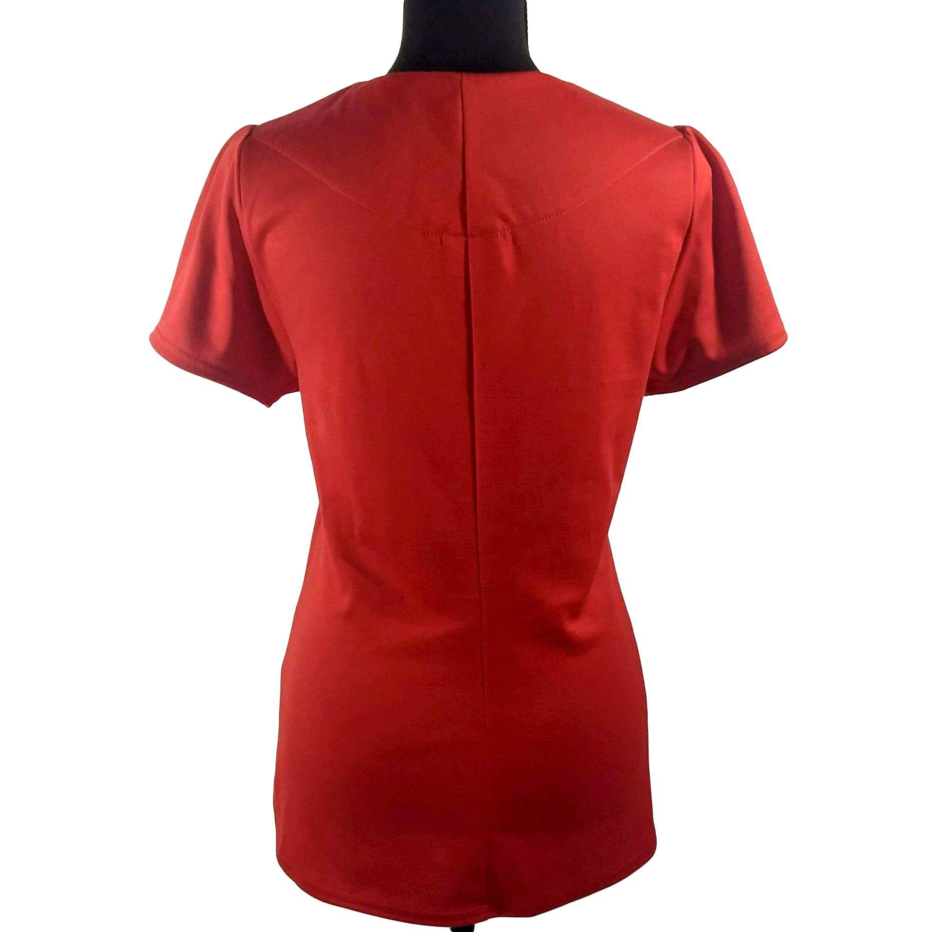 Sophia Rockabilly Diamond Cut Shirt in Red – Glitz Glam and Rebellion