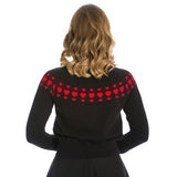 Banned Love Wins Cardigan in Black-Cardigan-Glitz Glam and Rebellion GGR Pinup, Retro, and Rockabilly Fashions