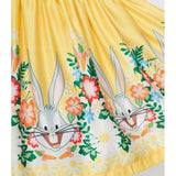 Bugs Bunny x Unique Vintage Bugs Bunny Gathered Mini Skirt-Skirts-Glitz Glam and Rebellion GGR Pinup, Retro, and Rockabilly Fashions