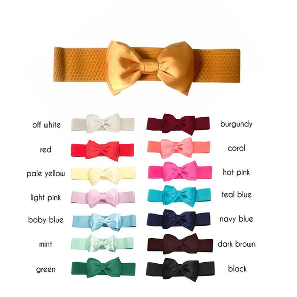 Banned Bella Bow Belts (15 colors!)-Belts-Glitz Glam and Rebellion GGR Pinup, Retro, and Rockabilly Fashions