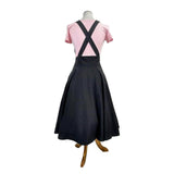 Black 50's Style Jumper Skirt-Skirts-Glitz Glam and Rebellion GGR Pinup, Retro, and Rockabilly Fashions