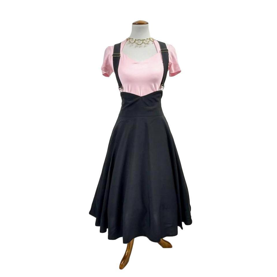 50's Style Jumper Skirt in Black