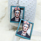 Frida Kahlo Earrings by IAMSONOTCOOL-Earrings-Glitz Glam and Rebellion GGR Pinup, Retro, and Rockabilly Fashions