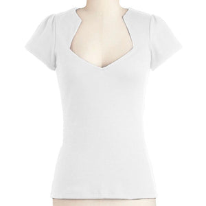 GGR Rockabilly Diamond Cut Shirt in White-Shirts-Glitz Glam and Rebellion GGR Pinup, Retro, and Rockabilly Fashions